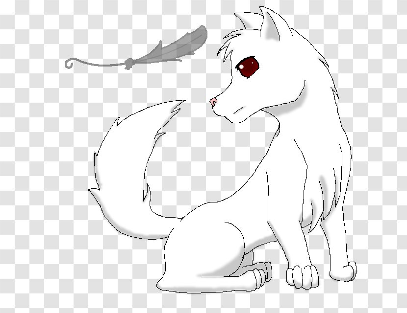 Cat Drawing Nightcore Mammal Whiskers - Tree - White Wolf Transparent PNG