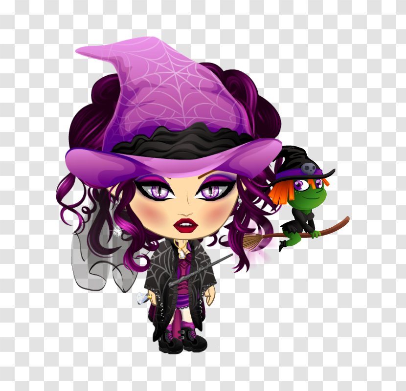 Cartoon Purple Figurine Legendary Creature - Mythical - Roommates Who Play Games In The Dormitory Transparent PNG