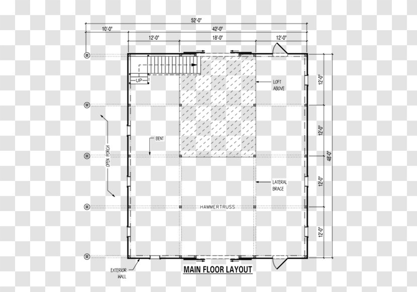 Floor Plan Angle Pattern - Rectangle - Horse Western Transparent PNG