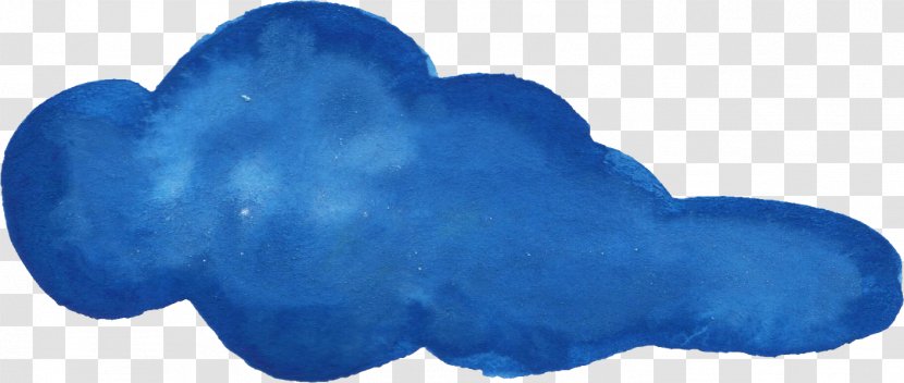 Blue Watercolor Painting Drawing - Gouache - Cloud Transparent PNG