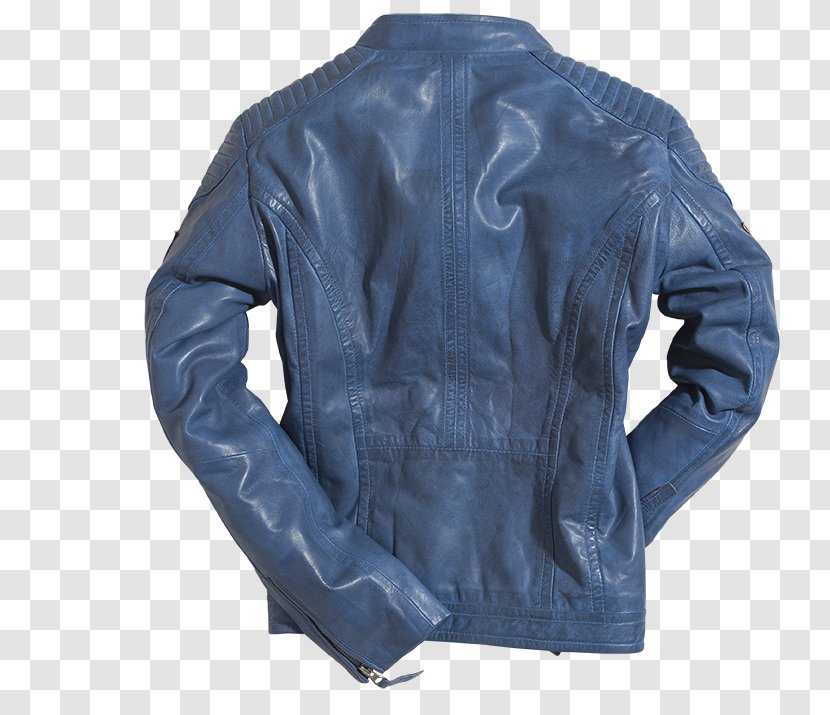 Leather Jacket Amazon.com Cap Blue - Sleeve Transparent PNG