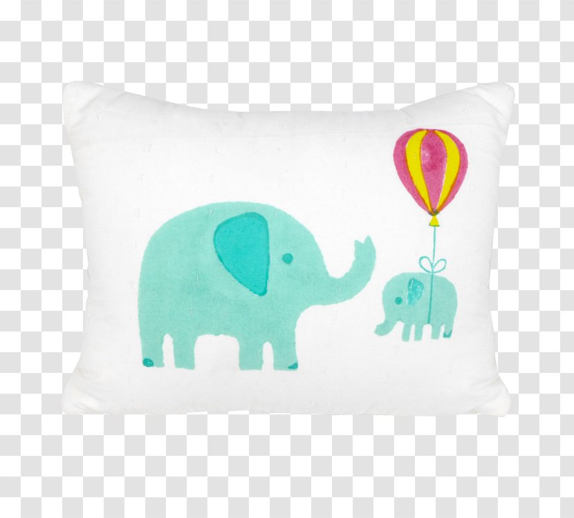 Cushion Throw Pillows Duvet Bedding - Cover - Elephant Motif Transparent PNG