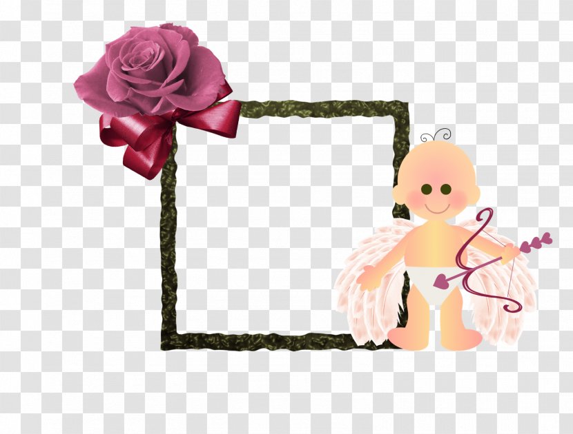 Petal Rosaceae Rose Character Fiction - Family - Valentine Frame Picture Material Transparent PNG