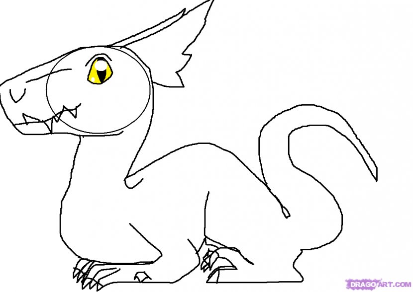 Drawing Infant Dragon How-to Clip Art - Flower - CUTE DRAGON DRAWINGS Transparent PNG