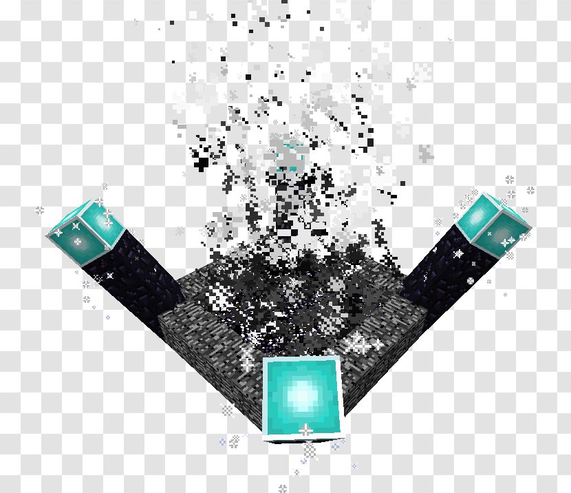 Minecraft Mod Mob - Teal - Wither Transparent PNG