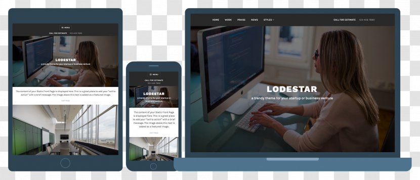 Responsive Web Design WordPress Blog Small Business - Multimedia Transparent PNG