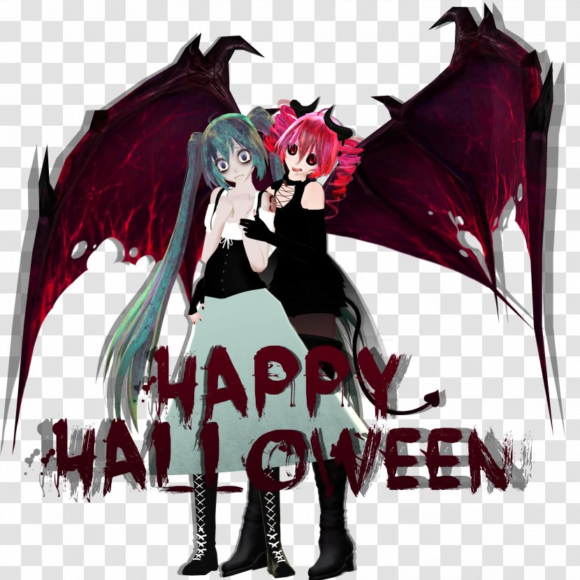 Demon MikuMikuDance Hatsune Miku Succubus Art - Frame Transparent PNG