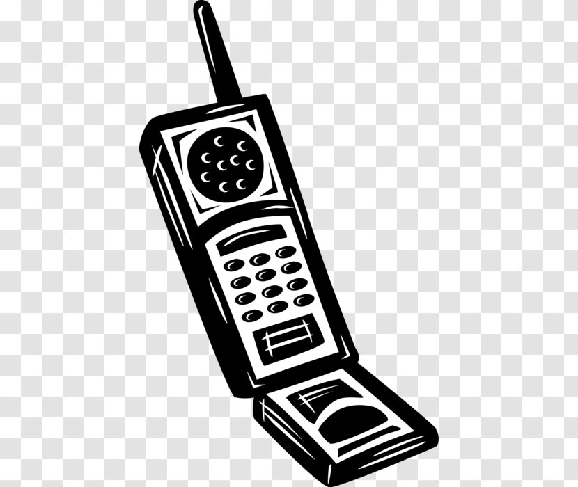 Clip Art Mobile Phones Image Vector Graphics Illustration - Monochrome Photography - Cartoon Phone Transparent PNG