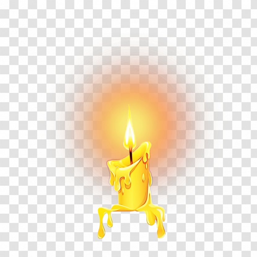 Yellow Lighting Candle Flame Interior Design - Paint - Fire Transparent PNG