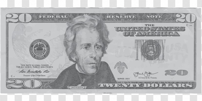 United States Twenty-dollar Bill One-dollar Dollar Replacement Banknote Transparent PNG