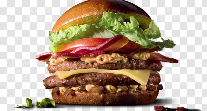 Hamburger Big N' Tasty Cheeseburger Bacon Fast Food - Coffee Menu Transparent PNG