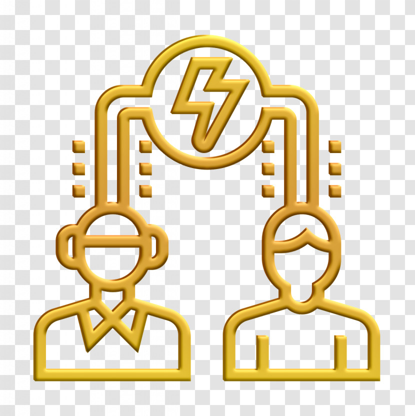 Artificial Intelligence Icon Brainstorming Icon Partnership Icon Transparent PNG