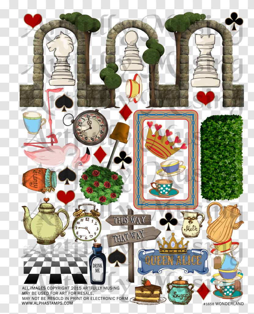 Alice's Adventures In Wonderland Through The Looking-Glass, And What Alice Found There Mad Hatter Playing Card - Cartoon Transparent PNG