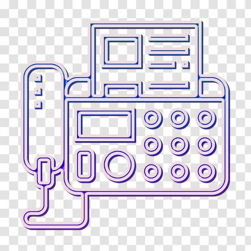 Business Essential Icon Fax Icon Transparent PNG