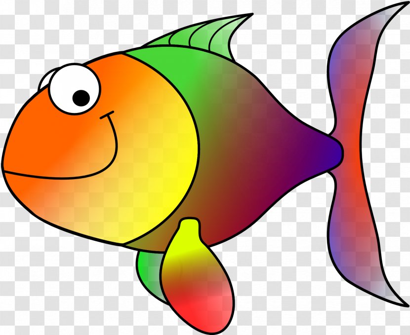 Fishing One Fish, Two Red Blue Fish Clip Art - Minnow - Swimming Transparent PNG