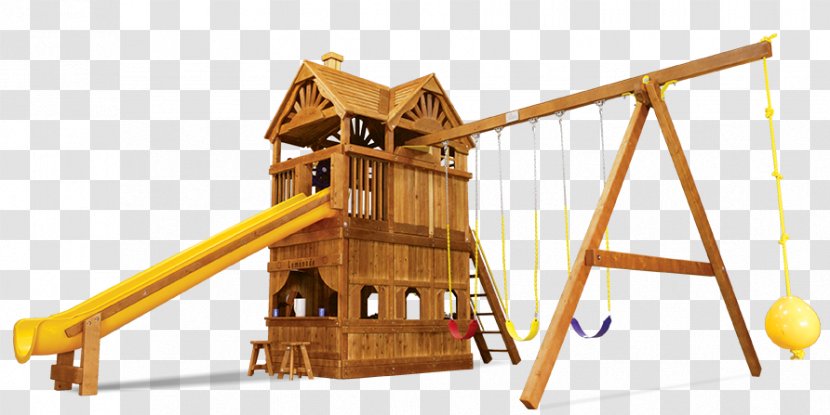 Playground Slide Swing Jungle Gym Trapeze - Wall - Wooden Fort Transparent PNG