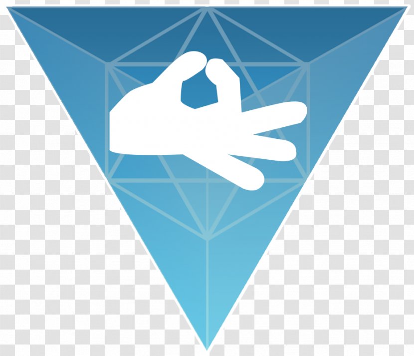Teal Turquoise Line Triangle Font - Meditation Transparent PNG