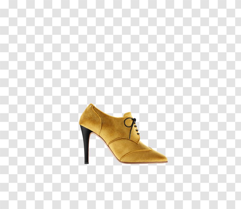 Suede Boot Shoe - Basic Pump - Gold Lace Transparent PNG