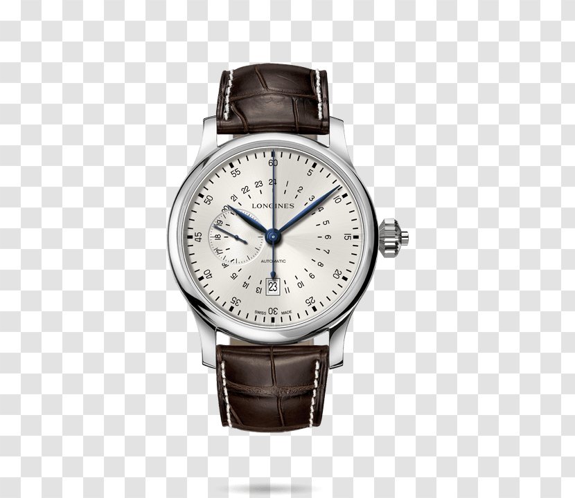 Saint-Imier Longines Chronograph Automatic Watch - Luxury Goods - Watches Brown Male Table Transparent PNG