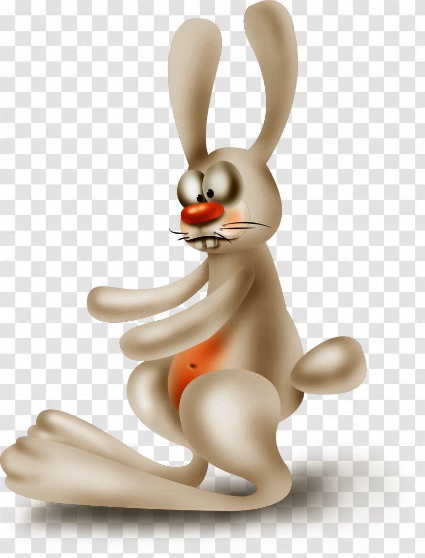 European Rabbit Easter Bunny - Brown Cute Transparent PNG