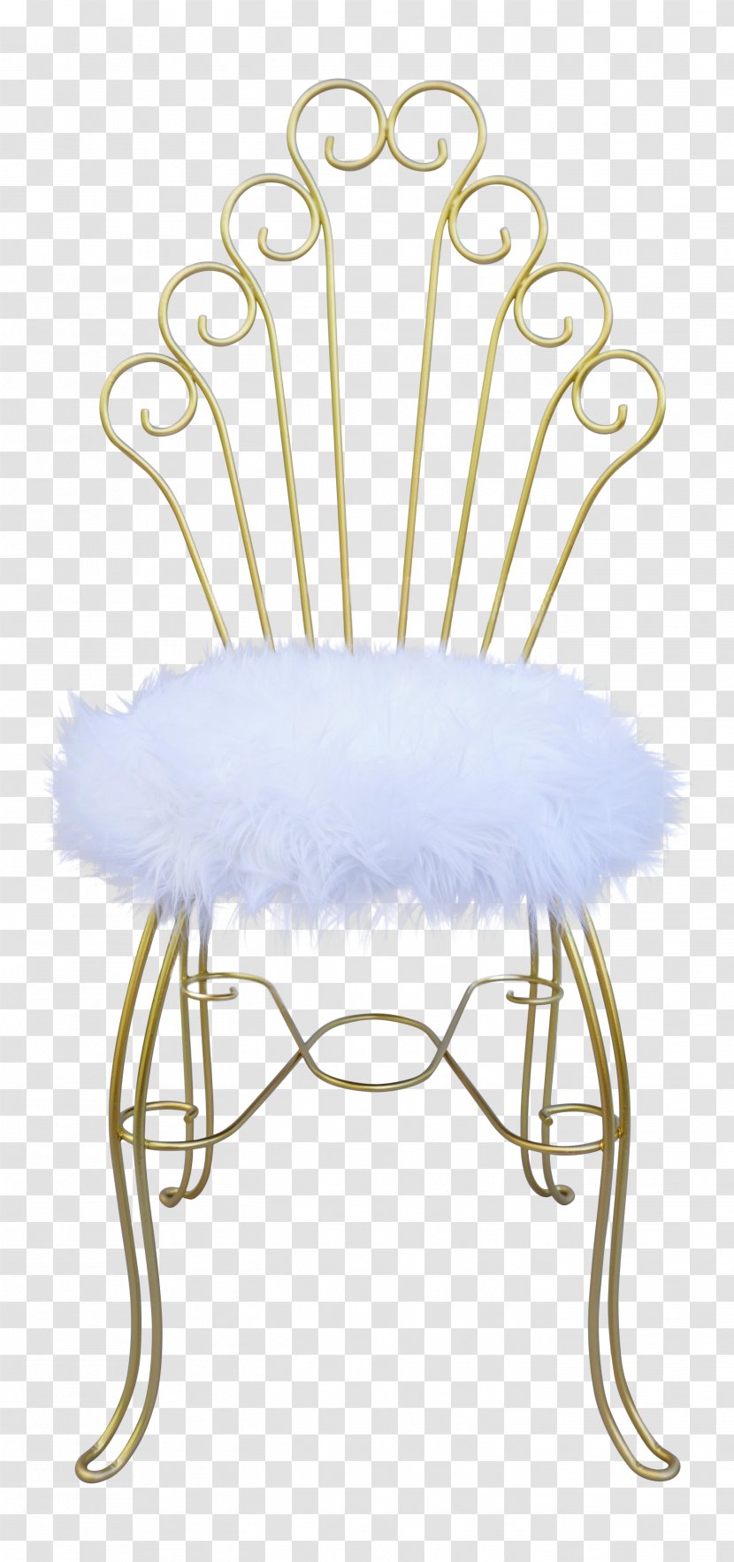Chair Table Bar Stool Seat - Fake Fur Transparent PNG