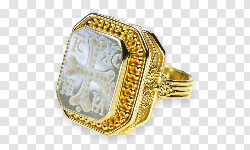 Ring Jewellery Gemstone Carnelian Engraved Gem - Gold Transparent PNG