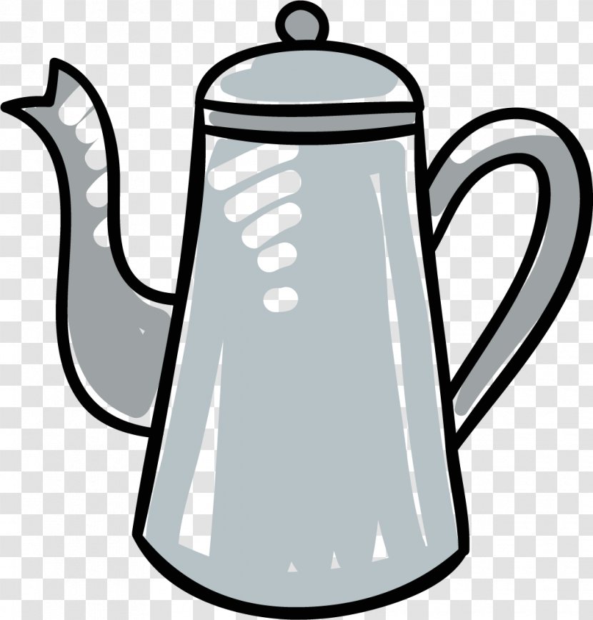 Clip Art Kettle Teapot Brewed Coffee Transparent PNG