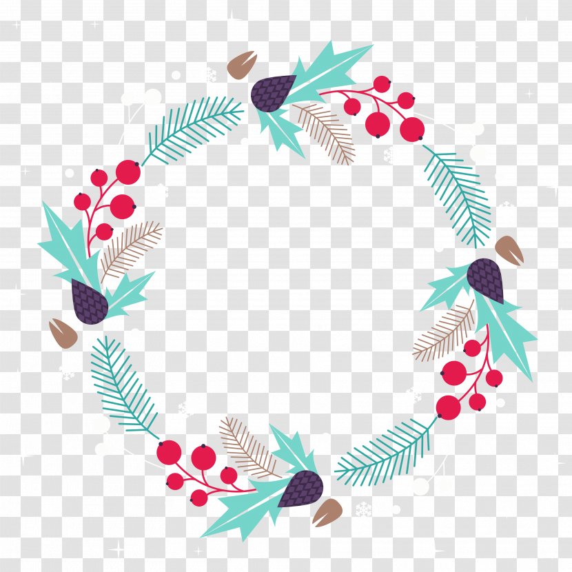 Christmas Wreath Kerstkrans Clip Art - Advent Sunday - Pine Cone Transparent PNG