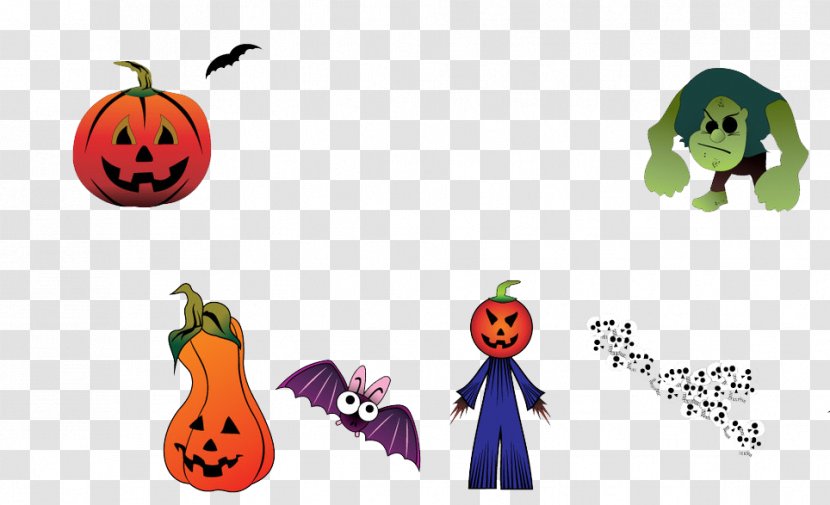 Halloween Ghost Cartoon Clip Art - Orange Transparent PNG