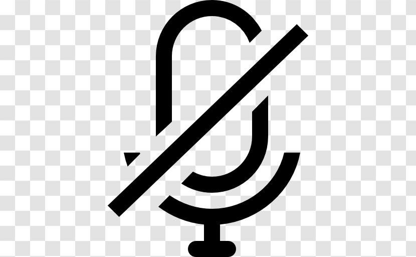 Microphone Sound Symbol - Slash Transparent PNG