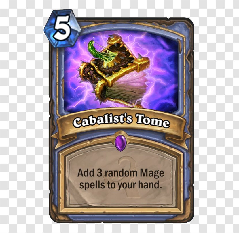 Hearthstone Cabalist's Tome Spell Magician - Purple Transparent PNG