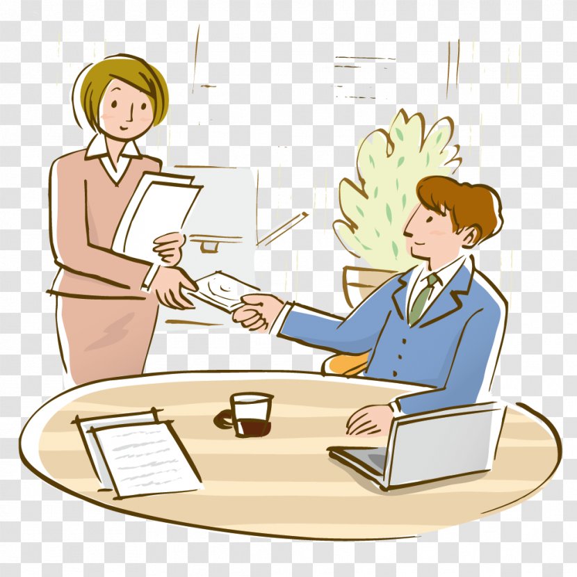 Drawing Office Businessperson Illustration - Finger - Working Men And Women In White-collar Transparent PNG