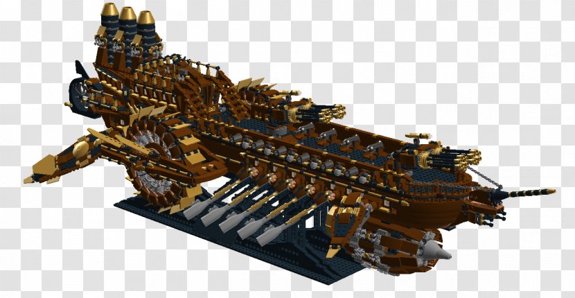 Steampunk LEGO Image Science Fiction - Battleship - Ship Transparent PNG