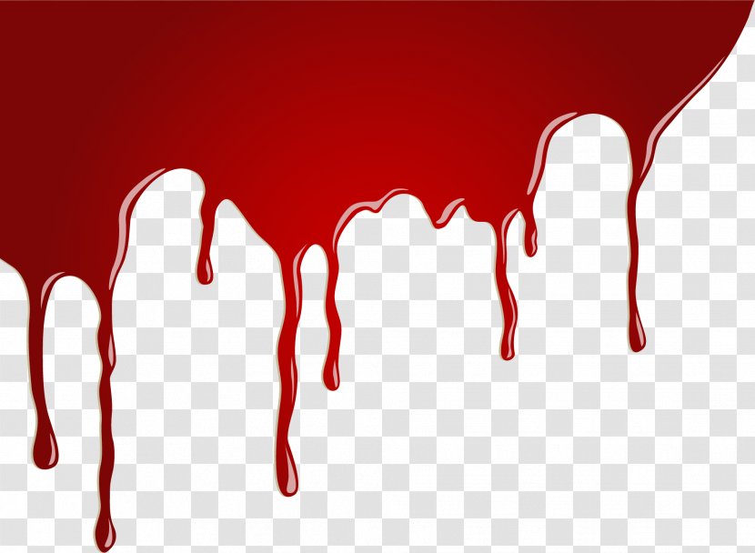Royalty-free Illustration - Silhouette - Vector Flow Of Blood Transparent PNG