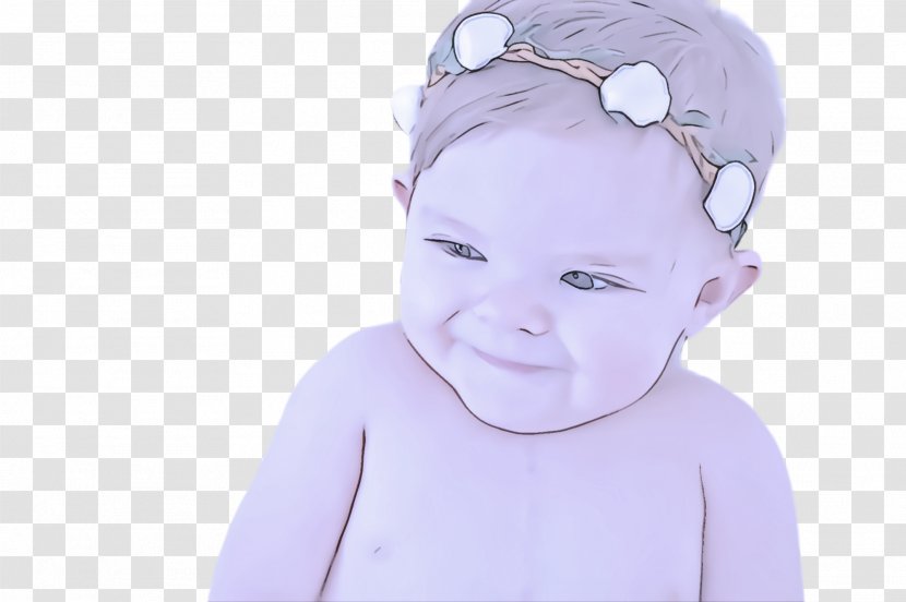 Face White Head Violet Child - Lilac - Cheek Pink Transparent PNG