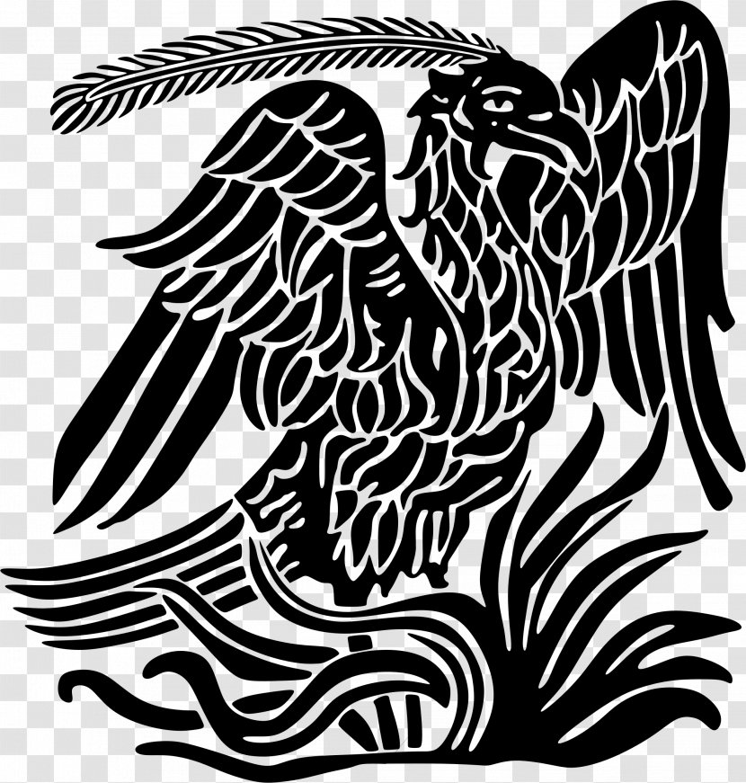 Bird Phoenix Legendary Creature Clip Art - Monochrome Photography - Phenix Clipart Transparent PNG