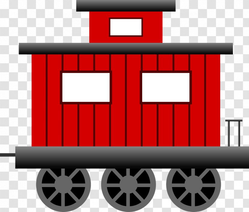 Train Rail Transport Caboose Locomotive Clip Art - Red Transparent PNG