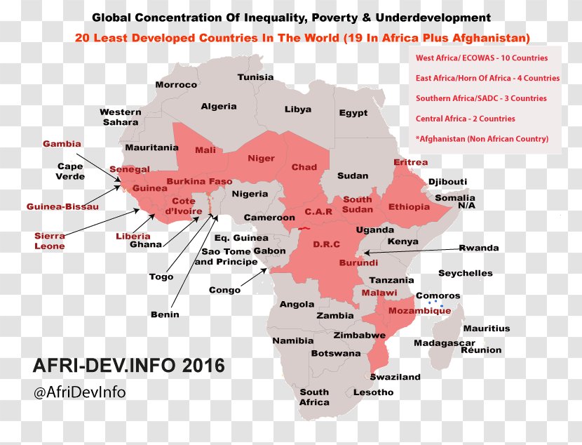 Africa Least Developed Country Developing Economic Development Transparent PNG