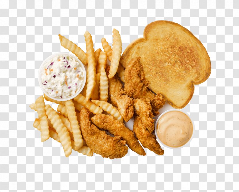 French Fries Chicken Fingers Fried Fast Food Guthrie's - Meat Transparent PNG