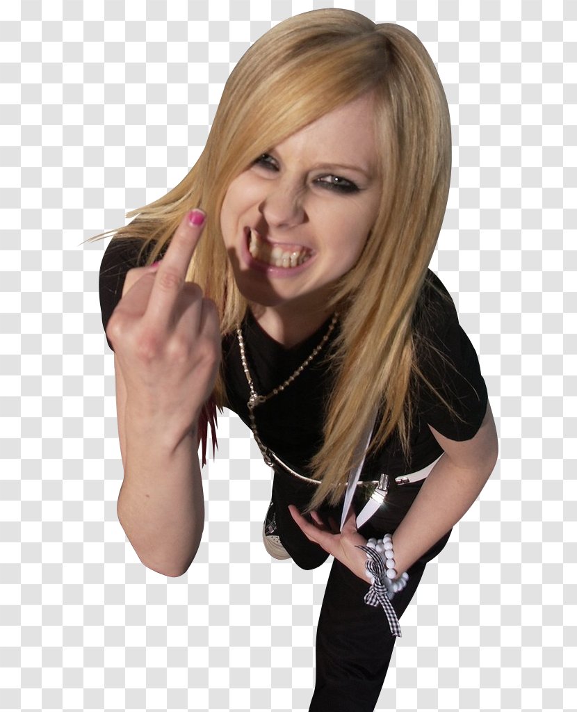 Avril Lavigne Keep Holding On The Best Damn Thing Finger - Heart Transparent PNG