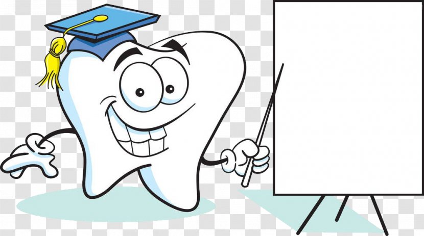 Tooth Royalty-free Illustration - Flower - Teeth And Drawing Board Transparent PNG