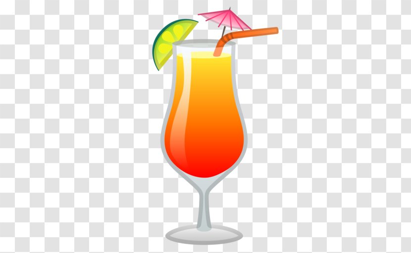 Cocktail Garnish Emoji Drink Mai Tai - Heart - Tropical Transparent PNG