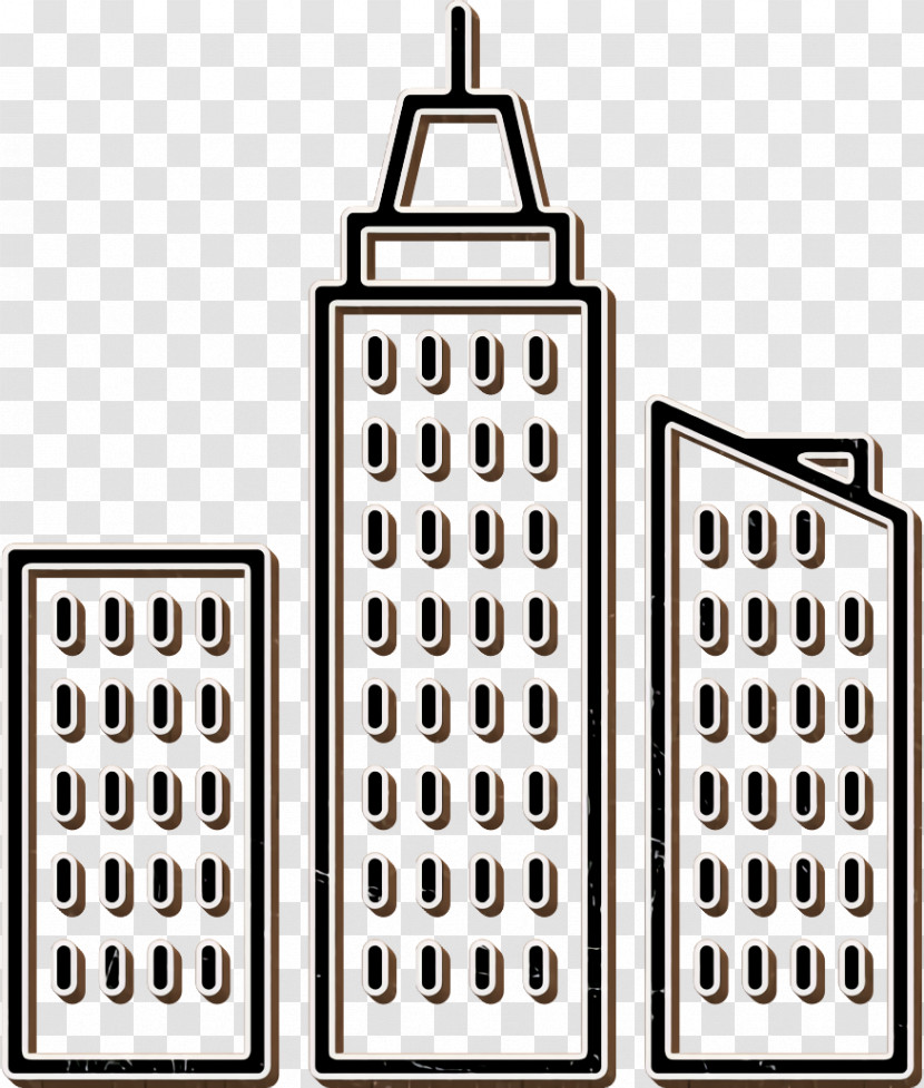 Real Assets Icon Skyline Icon Skyscrapers Icon Transparent PNG