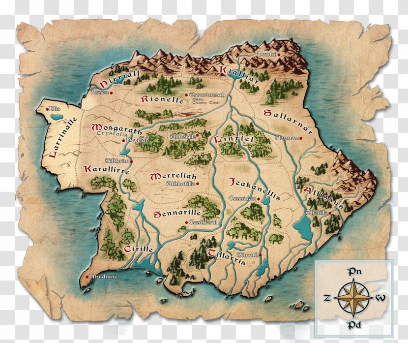 Fantasy Map World - Roleplaying Game Transparent PNG