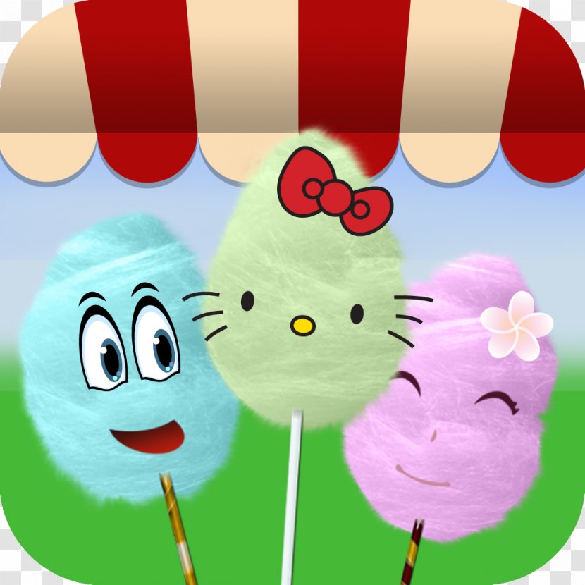 Cartoon Food Happiness Clip Art - Flower - Cotton Candy Transparent PNG