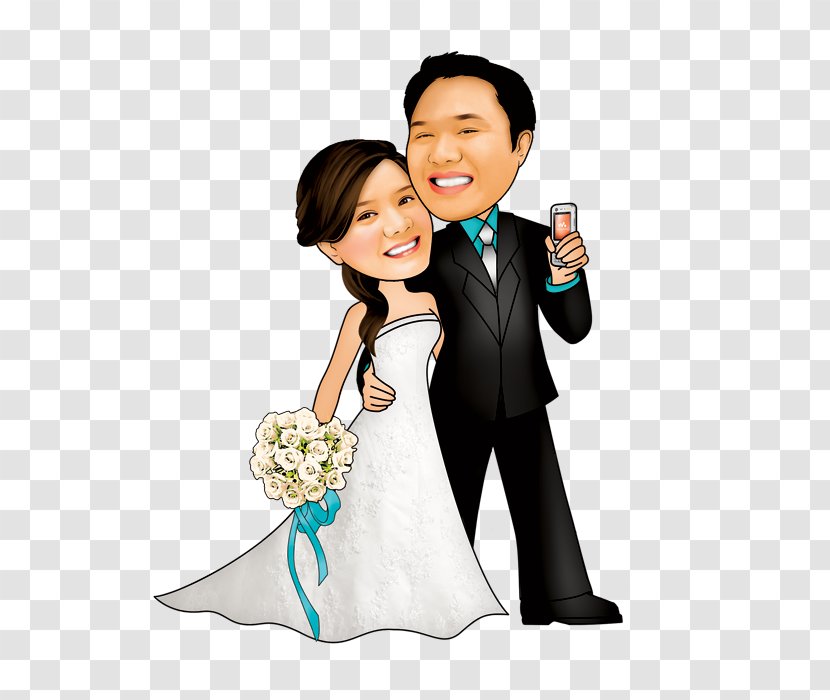 Wedding Invitation Bridegroom Marriage Engagement - Silhouette - Bride Groom Transparent PNG