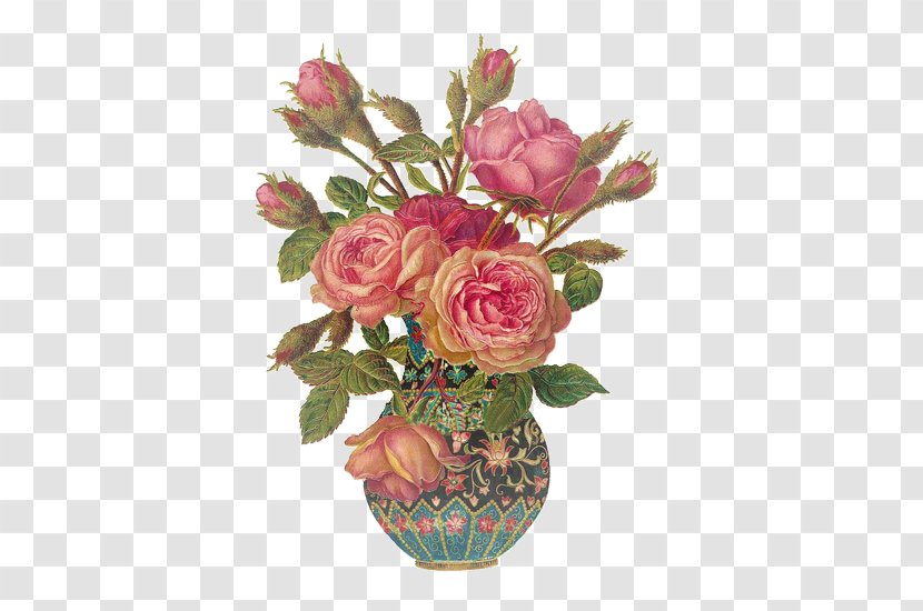 Flower Bouquet Rose Vintage Clothing Clip Art - Flowering Plant - Vase Transparent PNG