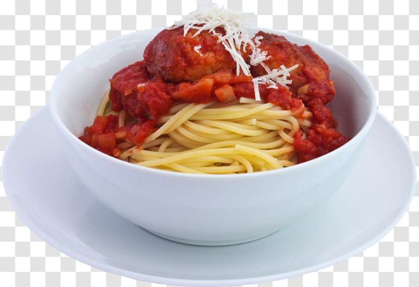 Spaghetti Alla Puttanesca Taglierini Pasta Al Pomodoro Carbonara Dente - Cuisine - Meatballs Transparent PNG