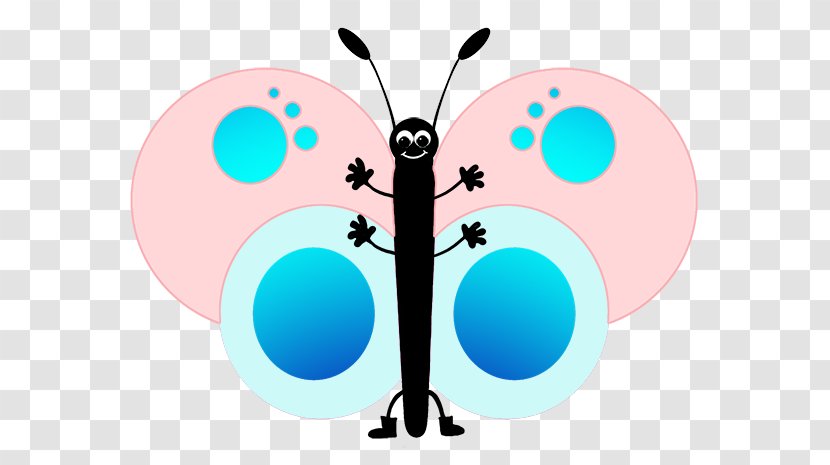 Butterfly Drawing Turquoise Clip Art - Invertebrate - Cute Pink Transparent PNG