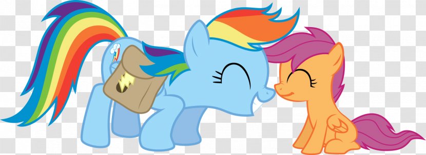 Rainbow Dash Scootaloo Pinkie Pie Pony Applejack - Cartoon - Motherly Love Transparent PNG